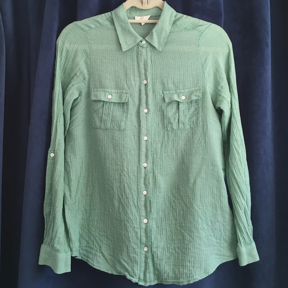 Joie | Mini Houndstooth Button-Down - Picture 3 of 8